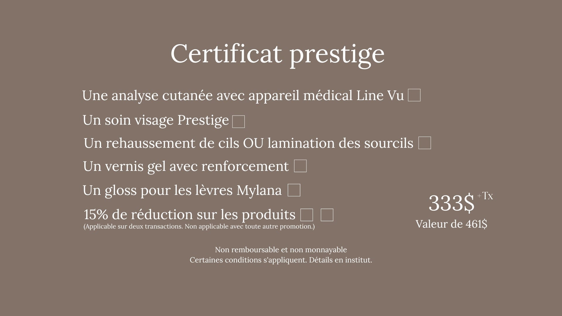 Coffret Prestige
